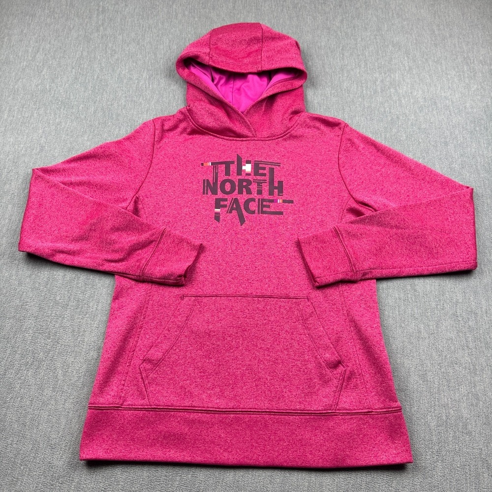 The North Face Hoodie Womens‎ Medium Pink Hoodie Logo Fleece Pocket Activewear